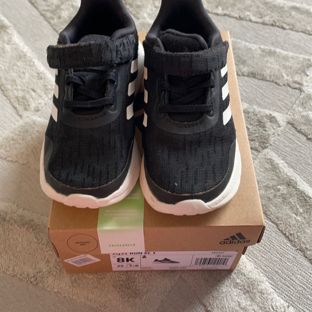 Adidas Black Runner Shoes for Kids